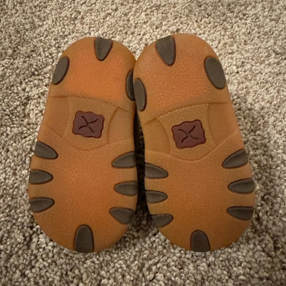 Twisted X Kids' Moccasins - Leopard and Tan